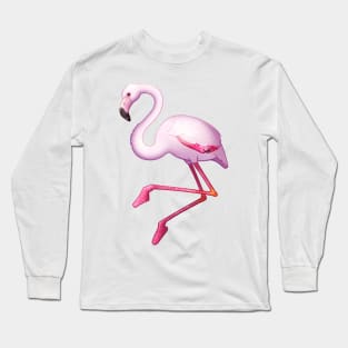 Cozy Flamingo Long Sleeve T-Shirt